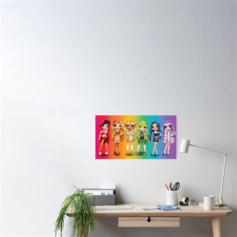 "Rainbow high" Poster for Sale by Redbubblofficia | Redbubble