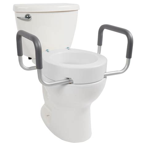 Toilet Seat Riser by Vive (Standard) - Raised Toilet Seat with Handles ...