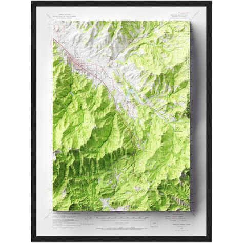 Oregon Maps Posters | Oregon Wall Maps | Geoartmaps