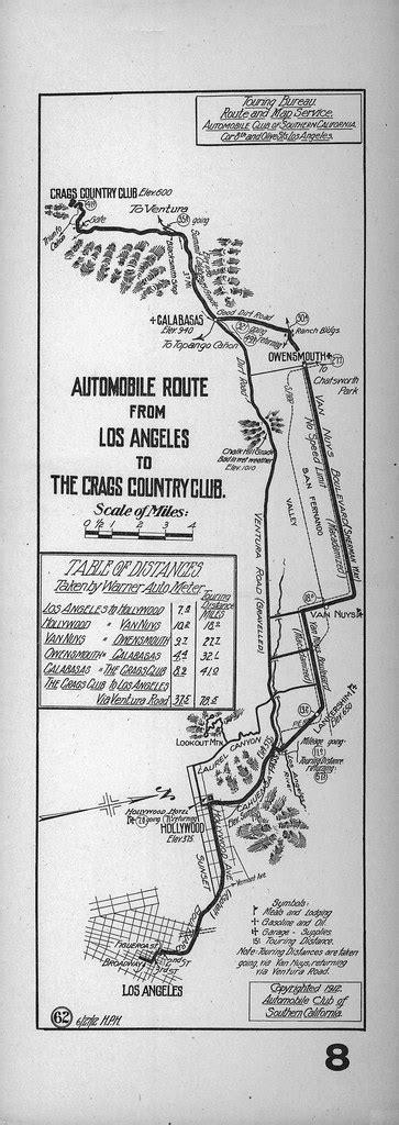 Automobile route from Los Angeles to the Crags Country Clu… | Flickr