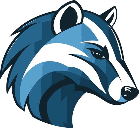 Blue Badger Mascot Illustration 49262775 Vector Art at Vecteezy