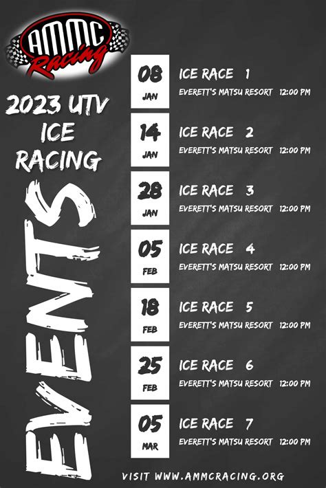 Race Schedule – AMMC Racing