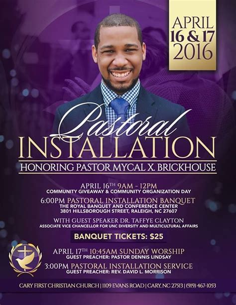 Pastor Installation Service Program Template