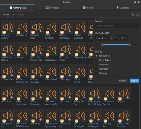 Introducing Audio Search by Length in Marketplace - Announcements - Developer Forum | Roblox