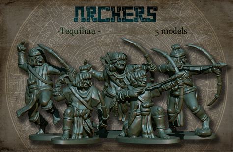 28mm Tequihua Archers – Lancer Miniatures