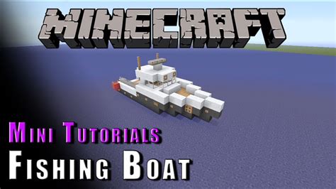 Fishing Boat: Minecraft Fishing Boat