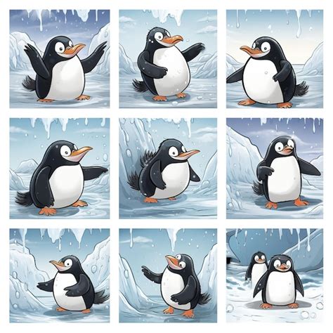 Premium AI Image | penguin white background