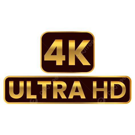 Imagens 4k Ultra Hd Logo PNG e Vetor, com Fundo Transparente Para Download Grátis | Pngtree