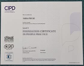 Buy CIPD Level 3 certificate, order Chartered Institute of Personnel ...