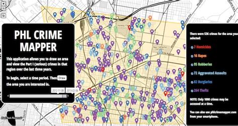 5 Ways of Visualizing Crime in Philly | Crime, Robbery, The neighbourhood