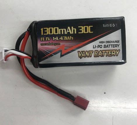 Lipo Battery 11.1 Volt x 1300 mAh (Large 1/2A to 10 Size Models)