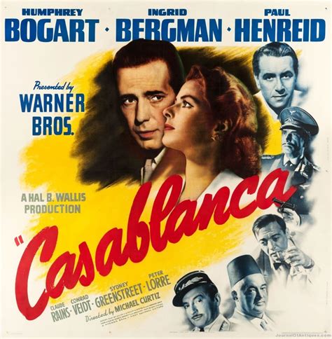 Casablanca poster, $107,550, Heritage - The Journal of Antiques and ...