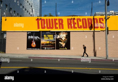 Tower Records sign returns to the Sunset Strip for opening of documentary film All Things Must ...