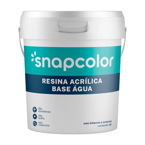 RESINA ACRÍLICA BASE ÁGUA – Snapcolor