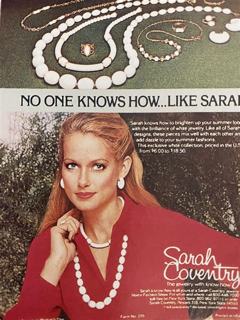 Sarah Coventry advertising as seen in Woman Day, 1978 | Jewellery advertising, Sarah coventry ...
