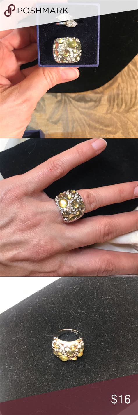 TWO Lia Sophia rings, size 5 to 5.5, BOGO deal. | Crystal cocktail ring ...