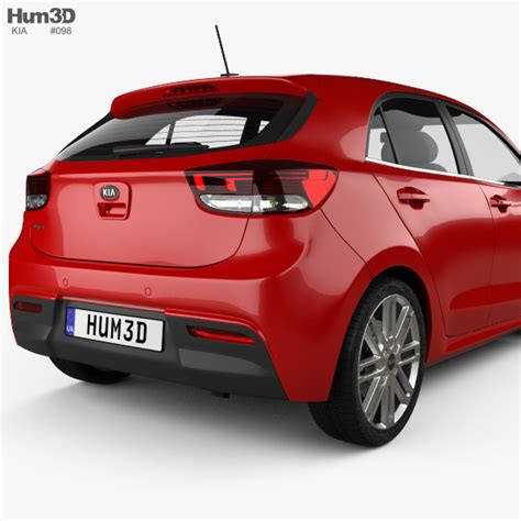 Kia Rio 5-door hatchback 2020 3D model - Vehicles on Hum3D