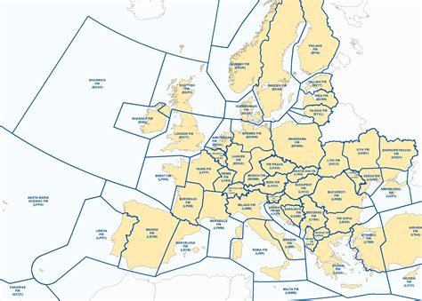 Borders of Each Country's Airspace in Europe (and surroundings) : aviation | Europe, Aviation ...