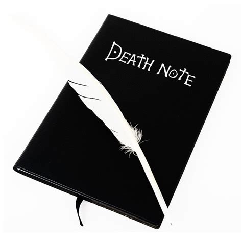 SHENGXINY Diary Notebook Clearance Death Note Notebook & Feather Pen Book Japan Anime Writing ...