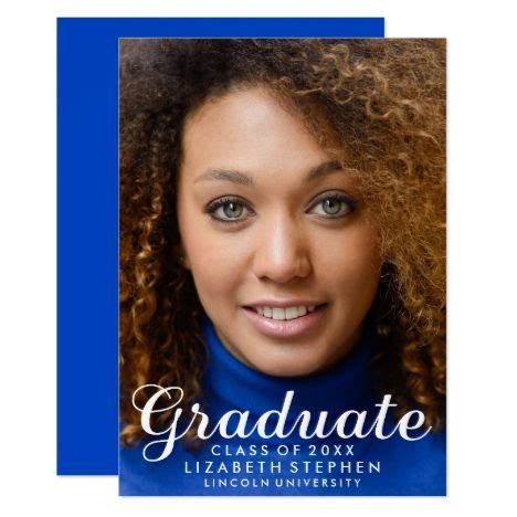 Modern Customizable Graduation Photo Announcement Check out these ...
