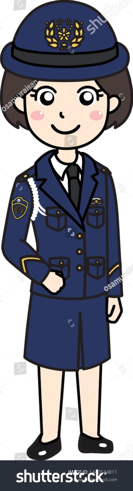 Japanese Police Woman Uniform Stock Vector (Royalty Free) 1440544811 | Shutterstock