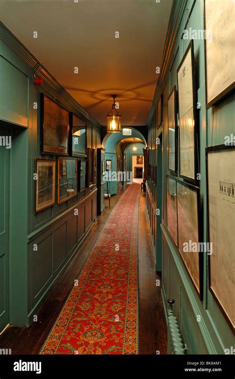 Corridor, interior furnishings around 1860, at Walmer Castle, 1540 Stock Photo, Royalty Free ...