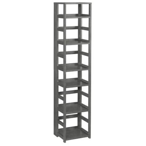 Flip Flop 67 High Square Folding Bookcase- Grey, 1 - Smith’s Food and Drug