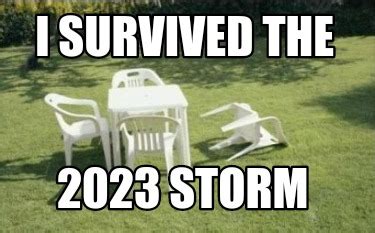 Meme Creator - Funny I Survived The 2023 Storm Meme Generator at ...