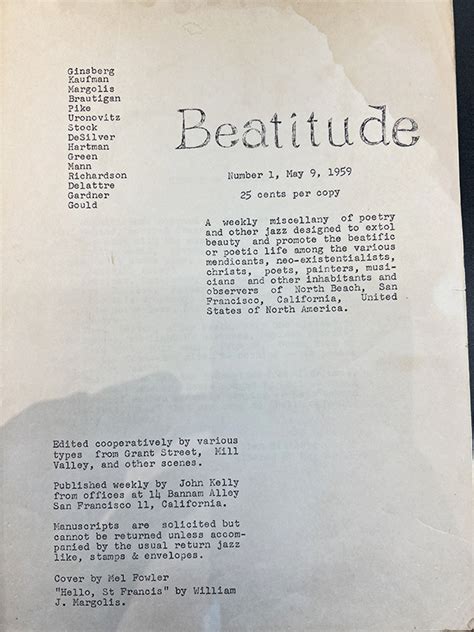 National Poetry Month 2023: Spotlight on a Beatnik “little” magazine ...