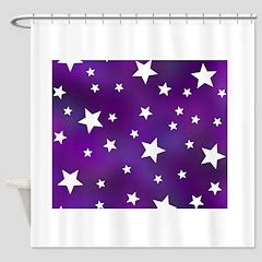 Purple and White Star Pattern Pillow Case by HippyGiftShop - CafePress