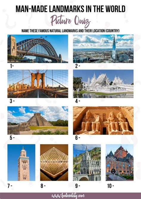 BEST Famous Landmarks Picture Quiz: 120 Questions and Answers - BeeLoved City