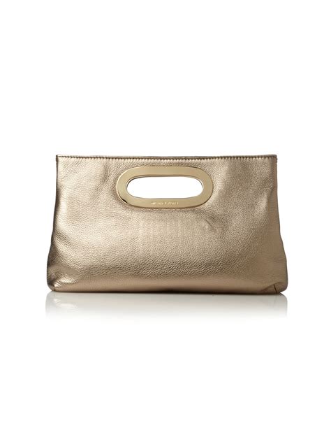 Michael Michael Kors Berkley Clutch in Gold (metallic) | Lyst