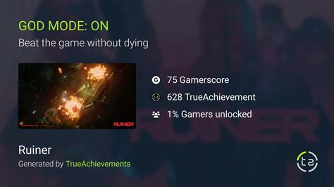 GOD MODE: ON achievement in Ruiner