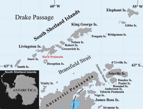 Location map of the South Shetland Islands. Modified after Veit (2002 ...