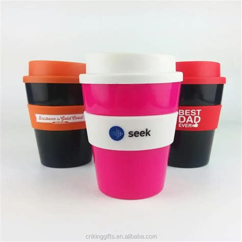 Plastic Coffee Cup With Silicone Lid - Buy Coffee Cup,Plastic Coffee ...