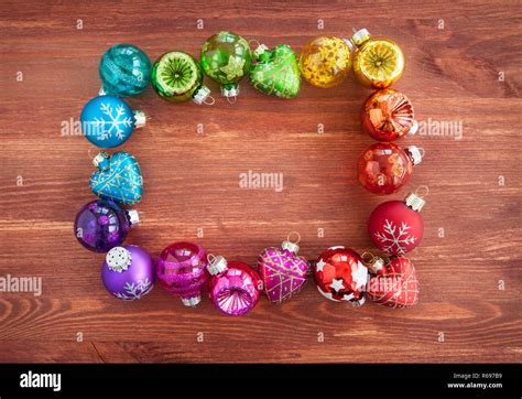 Colorful Christmas Ornaments Stock Photo - Alamy