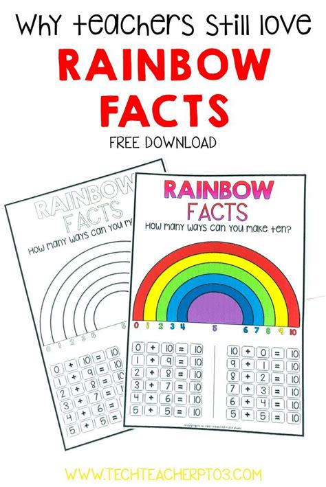Why teachers still love Rainbow Facts | Rainbow facts, First grade ...