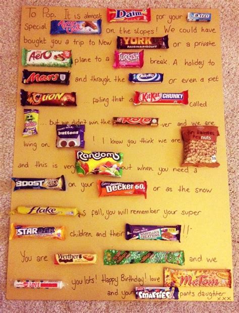 Chocolate bar birthday card for my Dad :) | Crafty | Pinterest ...