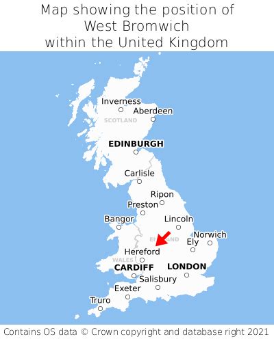 Where is West Bromwich? West Bromwich on a map