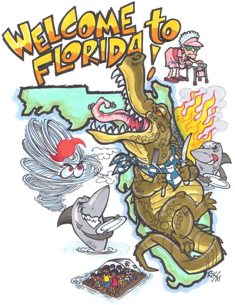 Riktoonz -- Cartoonist/Caricaturist Rick C. Moore: WELCOME to FLORIDA