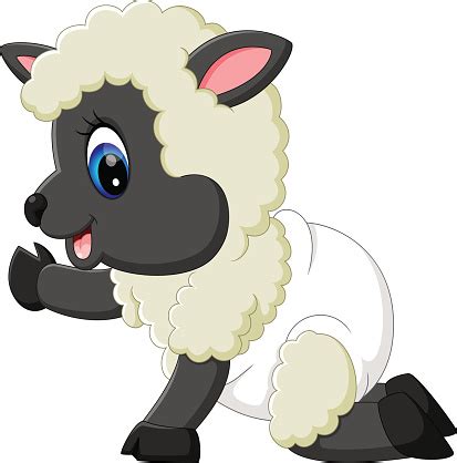 Cute Cartoon Sheep Character Stock Vector | Royalty-Free | FreeImages