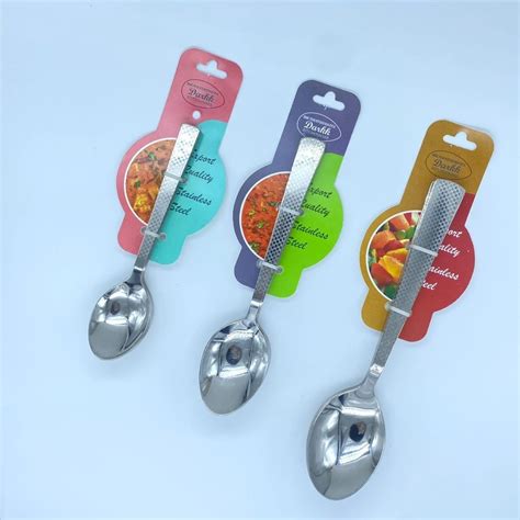 Silver Kitchen Stainless Steel Spoon Set, For Home at Rs 75/set in Mumbai