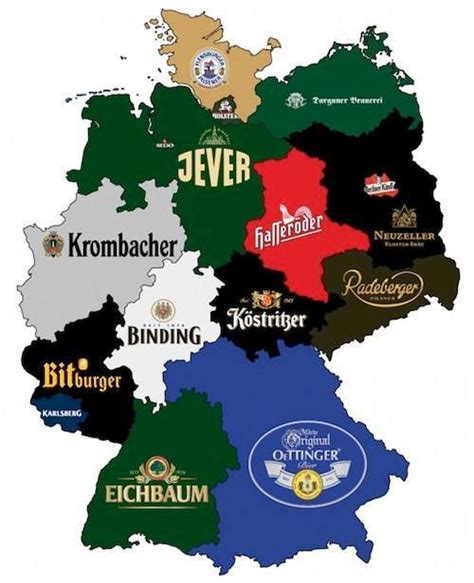 German Beer Map | German beer, Beer map, Germany