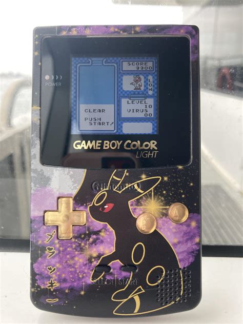 Wanted to show off my custom gameboy color light featuring umbreon ...