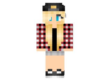 Blonde Girl Minecraft Skin | Plaid Blonde Girl Skin for Minecraft ...