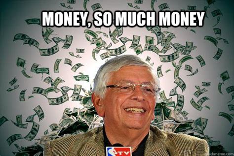 money, so much money - David Stern Makes It Rain - quickmeme