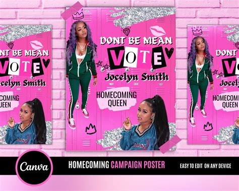 Vote homecoming queen flyer homecoming flyer campaign flyer class ...