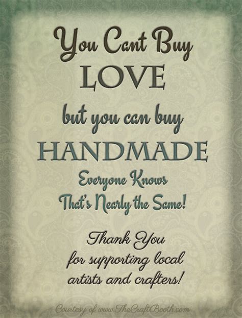 Free Printable Signs Buy Handmade & Shop Local | Craft fairs, Craft ...