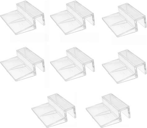 OTKARXUS Aquarium Lid Clips,8PCS Fish Tank Cover Clips, Transparent Fish Tank Lid Acrylic Holder ...