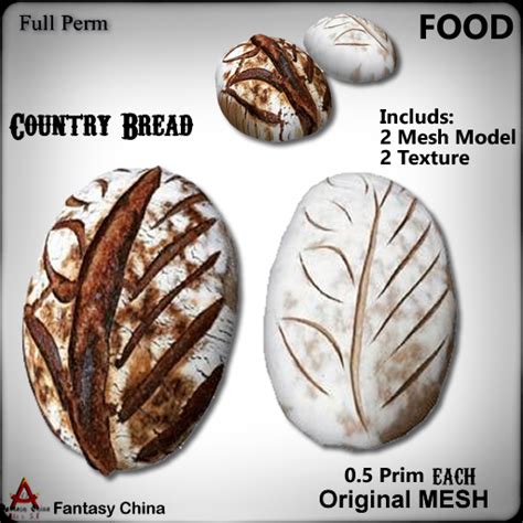 Second Life Marketplace - FC- Full Perm Mesh Country Bread